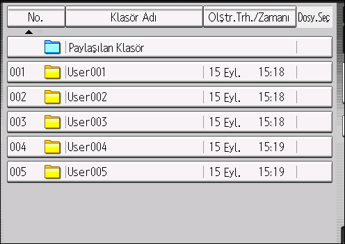 Kayıtlı Dokümanları Yazdırma Kayıtlı Dokümanları Yazdırma Doküman Sunucusu'ndaki kayıtlı dokümanları yazdırır.