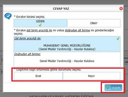 16.4.3 Gelen Evrak Güncelle Gelen evrak tarafınızca kaydedilmiş bir evrak ise Güncelle butonu ile evrak üst bilgilerini güncelleme sayfasına ulaşabilir ve değişiklik yapabilirsiniz.