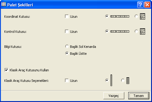 01. ARCHICAD İ TANIMAK Ekranda varolanlar dışında yeni bir palet açmak için Pencere>Palet Görünümü alt menüsünden ilgili paletin üstüne tıklanır.