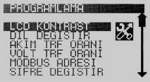 8. PROGRAMLAMA 8.1 PROGRAMLAMAYA GİRİŞ Kullanıcıya maksimum esnekliği sunabilmek için cihaz birçok programlı parametreye sahiptir.