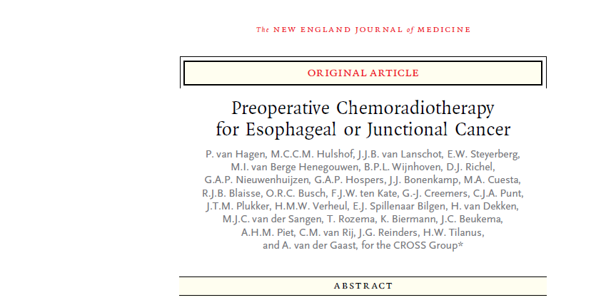 Özofagus Kanserinde Tedavi Yaklaşımları Cerrahi Öncesi KRT-Cerrahi Potentially curable squamous-cell carcinoma, adenocarcinoma, or large-cell undifferentiated carcinoma of the esophagus or