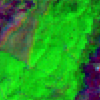 her Landsat imaj üzerinde orman yangınlarının gözlenmesinde iyi bir indikatör olan NBR(Normalised Burn Ratio) hesaplanmaktadır.
