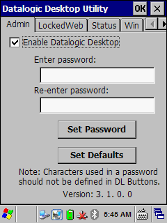 Datalogic Desktop Utility (DDU) programını çalıştırmak için yukarıdaki ekranda görülebilen Database Desktop Utility simgesini çift tıklayın.