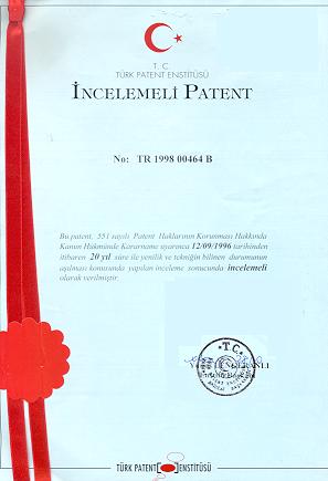 Avrupa patentinin verildiğine ilişkin ilanın yapıldığı