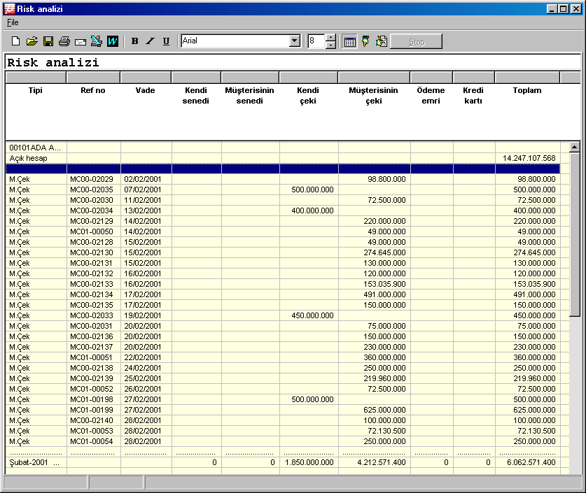 programı seçtiğinizde, karşınıza parametreler başlıklı bir ekran gelecektir. Şimdi bu ekranda yer alan alanlara ne şekilde giriş yapacağınızı açıklamaya başlayalım.