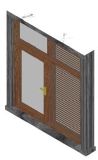 1.4. Panjurlu Pencere Net Resminin Çizimi Ahşap panjurlar güneşi, rüzgârı önlemeye, ışığı azaltmaya yarayan açılır kapanır dar ve yatay ahşaptan ve metal gereçlerden