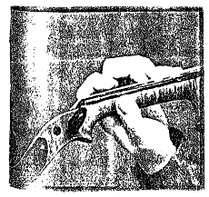 Şekil 10. Kemanda sol elin tuşe üzerindeki durumu (AST, February 2000: 59) (Figure 10. Position of left hand on fingerboard of violin) Şekil 11.