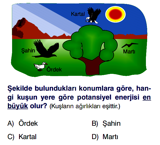 50) 53)Aşağıda verilen basit makinelerden hangisinde kuvvetten kayıp vardır? A) Cımbız B) Makas C) Sabit makara D) Eğik düzlem 54)K cismine doğu yönünde 10 N luk kuvvetuygulanmaktadır.