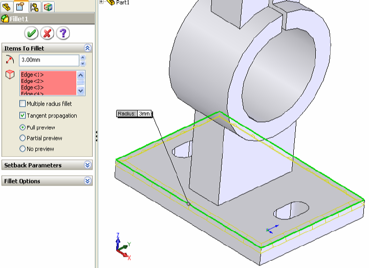 Geçerli Sketch olu$turulduktan sonra Extrude-Cut yöntemi ile alt plakadaki kesme i$lemi