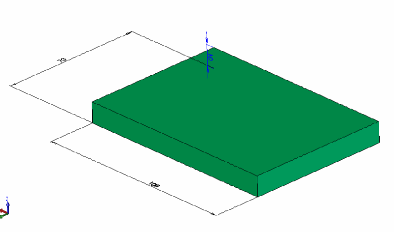 A$a0'da kat' model görüntüsü verilen parçay' SolidWorks ile modellemek için gerekli i$lemler gösterilmi$tir.