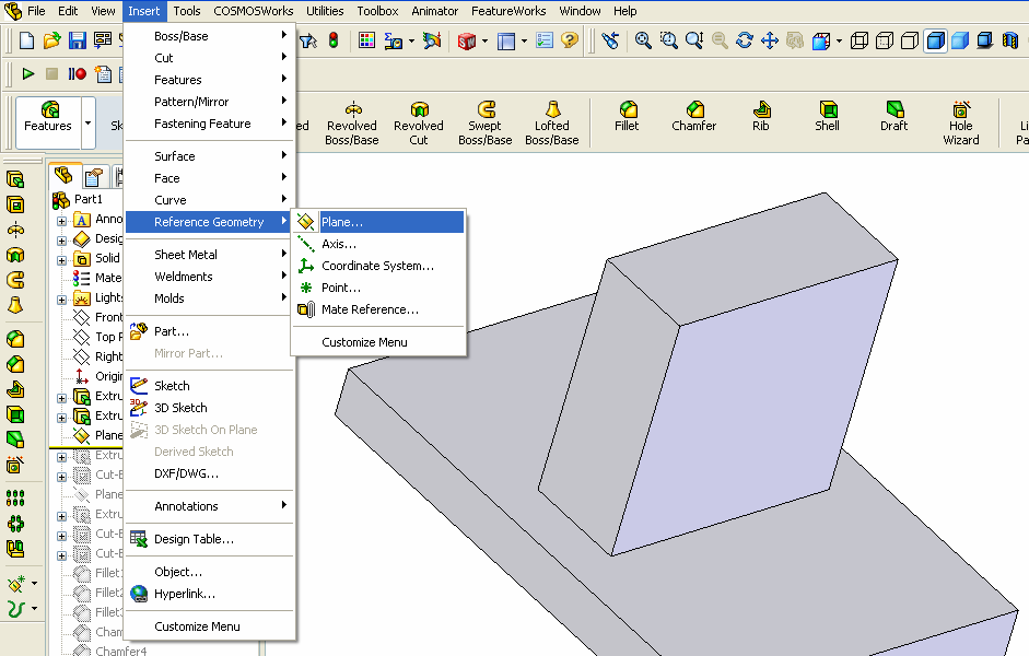 Sketch Plane Üst dikme üzerinde bir çal'$ma düzlemi