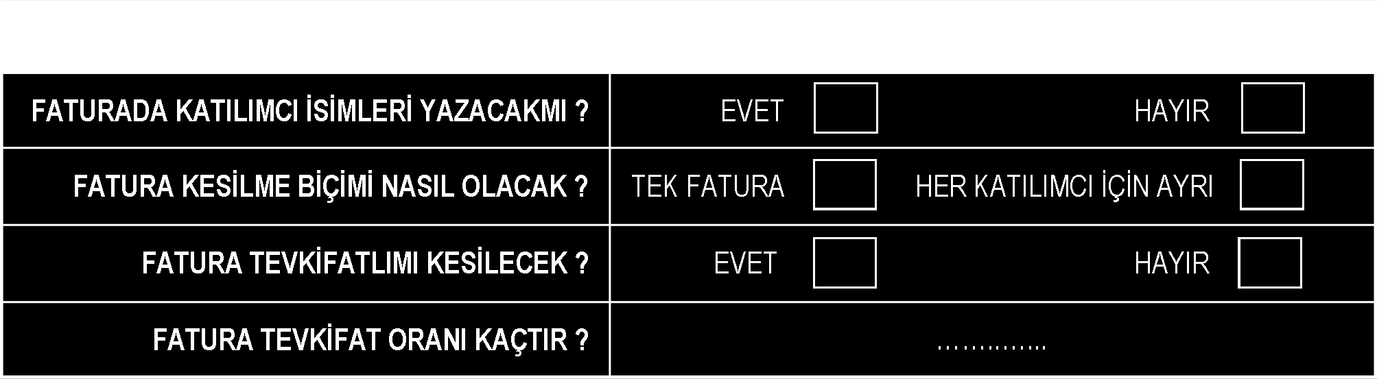 Ek - 4 14-15 NİSAN 2016 ANKARA EĞİTİMİ BAŞVURU FORMU KATILIMCI BİLGİLERİ ADI VE SOYADI KURUMU BİRİMİ VE GÖREVİ VERGİ BİLGİLERİ V.D: V.