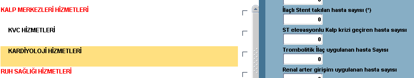Örneğin; Hizmet ekranında toplam anjiografi yapılan hasta sayısı 55 ise görüntüleme sekmesinde anjiografi çekim sayısı 850 olamaz.