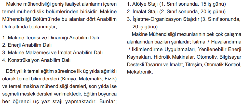 Makine Mü hendislig i Eg itim Dili Türkçe / İngilizce Laböratüvar 3 Pröfesö r 6 Döçent 2 Yrd. Döç. Dr. 15 Ar.