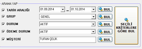 1. arama yaparak aradığınız müşteriyi bulabilirsiniz. 2.