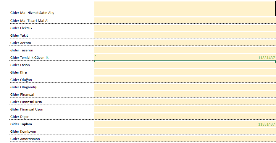 Diğer alanları, Date1,Date2,Filtres,Opens,RetType,RetUnit alanlarını yardım menüsünden bakarak doldurabilirsiniz.