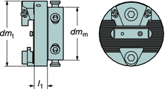 Delik işleme Delik işleme baraları ve değiştirilebilir kesme başlıkları 580 tipi delik barası adaptörü?