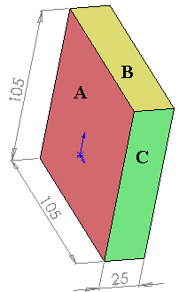 Şekil 2.13: Kalıp plakası yapım resmi ve malzemesi 2.1.1.3. Kalibre Plakalarının Referans Yüzeylerinin İşlenmesi Alt Kalibre Bağlantı Plakası: Şekil 2.14 te gösterilen alt kalibre bağlantı plakası D.