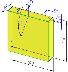 A referans yüzeyi paralel altlıklar kullanılarak mengene yüzeyine paralel olarak oturtularak bağlanır. 20 mm lik kalınlık ölçüsü taşlama payı bırakılarak 20.5 mm 20.