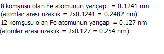 Atomlar Arasi Mesafe ve Bag Enerjisi (devami) Atomlar arasi mesafeyi neler belirler?