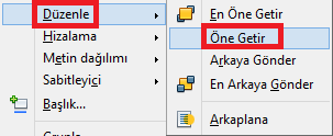 Yandakine benzer içinde resim olan metinler hazırlayalım. Sağ tuş menüsünden Alan menüsüne tıkladıktan sonra dolgu özelliğini bit eşlem seçelim.