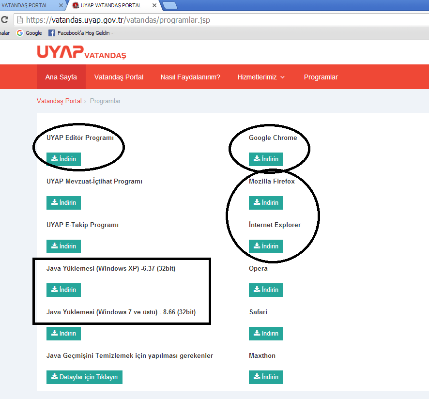 vatandaş.uyap.gov.tr adresine girmelidir. 2. Aşama : Ana sayfada bulunan Programlar linki tıklanmalıdır. 3.