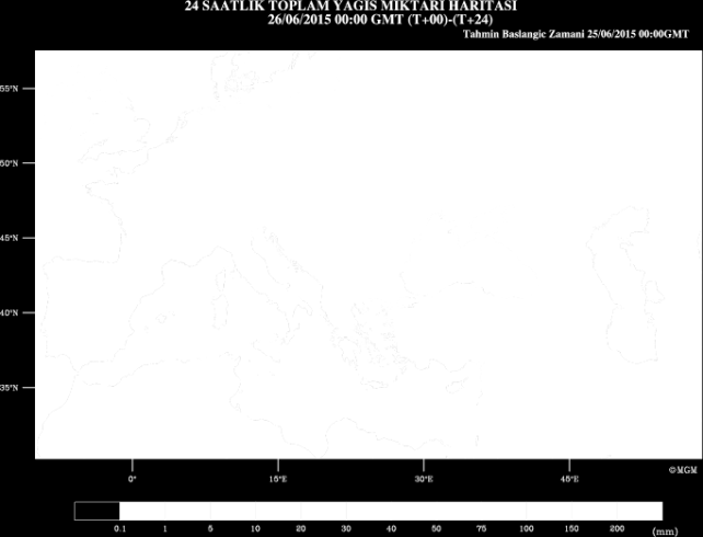 Halen MGM de; 3 Orta-Ölçek (ALADIN, WRF, MM5) 1 Küresel (ECMWF-IFS) 2