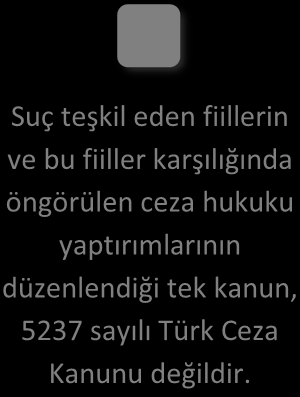 GİRİŞ Kanun koyucu, Türkiye açısından ele alınacak olursa yasama organı diğer deyişle Türkiye Büyük Millet Meclisi, bazı hukuki değerleri koruma altına almak amacıyla kanunlarda çeşitli normlar kabul