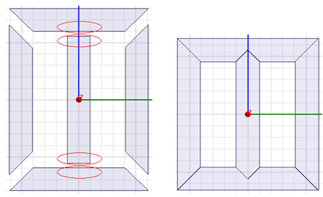 (a). (b) ġekil 9.2: (a) Kesim işleminden önceki durum (b) Kesim işleminden sonraki durum Şekil 9.2 de kesim işlemi yapılmamış ve kesim işlemi yapılmış olan transformatör şekilleri görülmektedir.