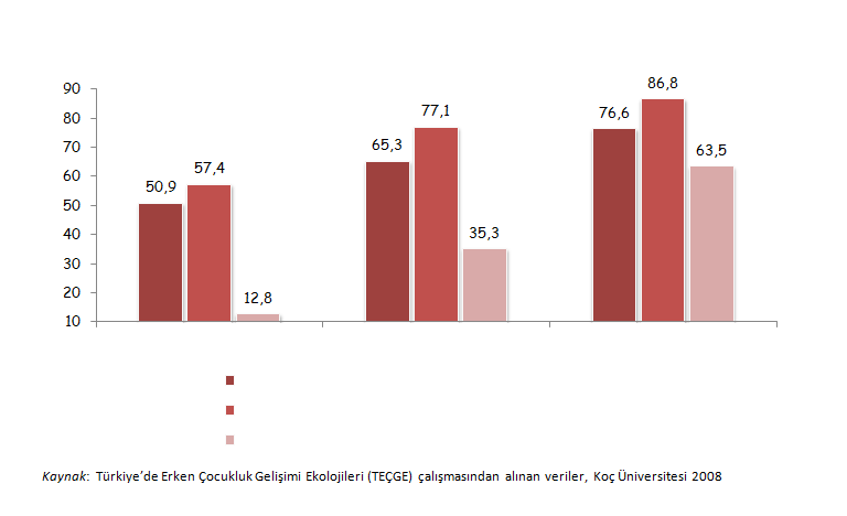 Skor Motivasyon Fırsat Eşitsizliği Çocuk Gelişimi Erken Çocukluk Gelişimi Görüşler Türkiye de 36-47 Aylık Çocuklar için Hanehalkı Düzeyinde Bilişsel Gelişim Girdileri Düşük SED