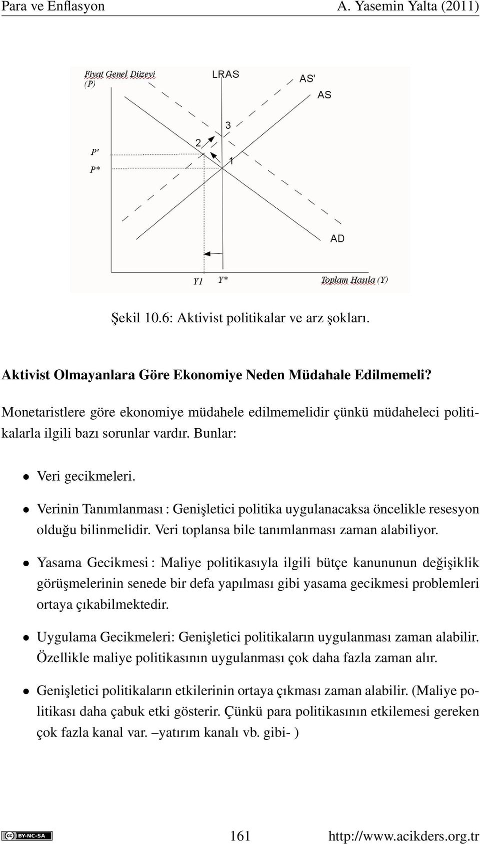 Verinin Tanımlanması : Genişletici politika uygulanacaksa öncelikle resesyon olduğu bilinmelidir. Veri toplansa bile tanımlanması zaman alabiliyor.