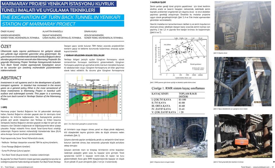 tünel girişinin yapabilmesi için tünel kesitinin etrafına analiz ve tasarım hesapları neticesinde, stabilitede zemin kaynaklı problemleri engellemek için dayama duvar ve strut destekler yapılması
