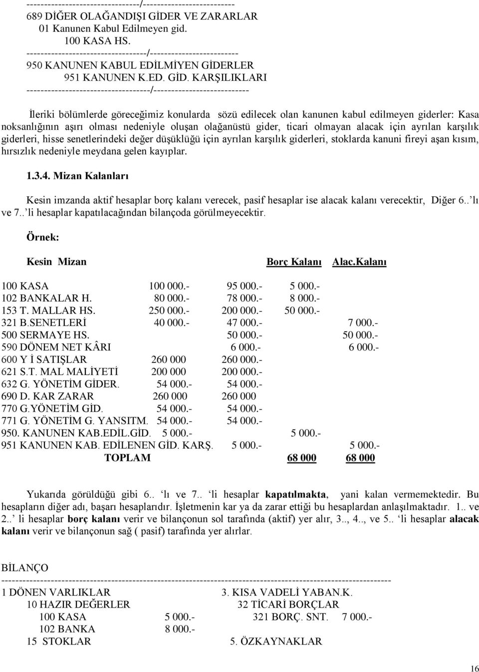 RLER 951 KANUNEN K.ED. GİD.