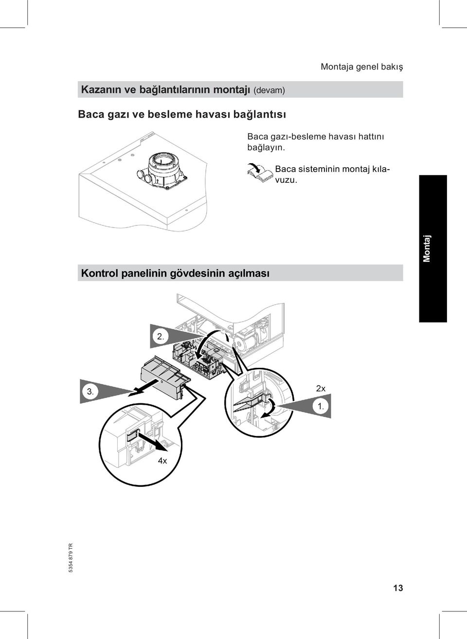 gazı-besleme havası hattını bağlayın.