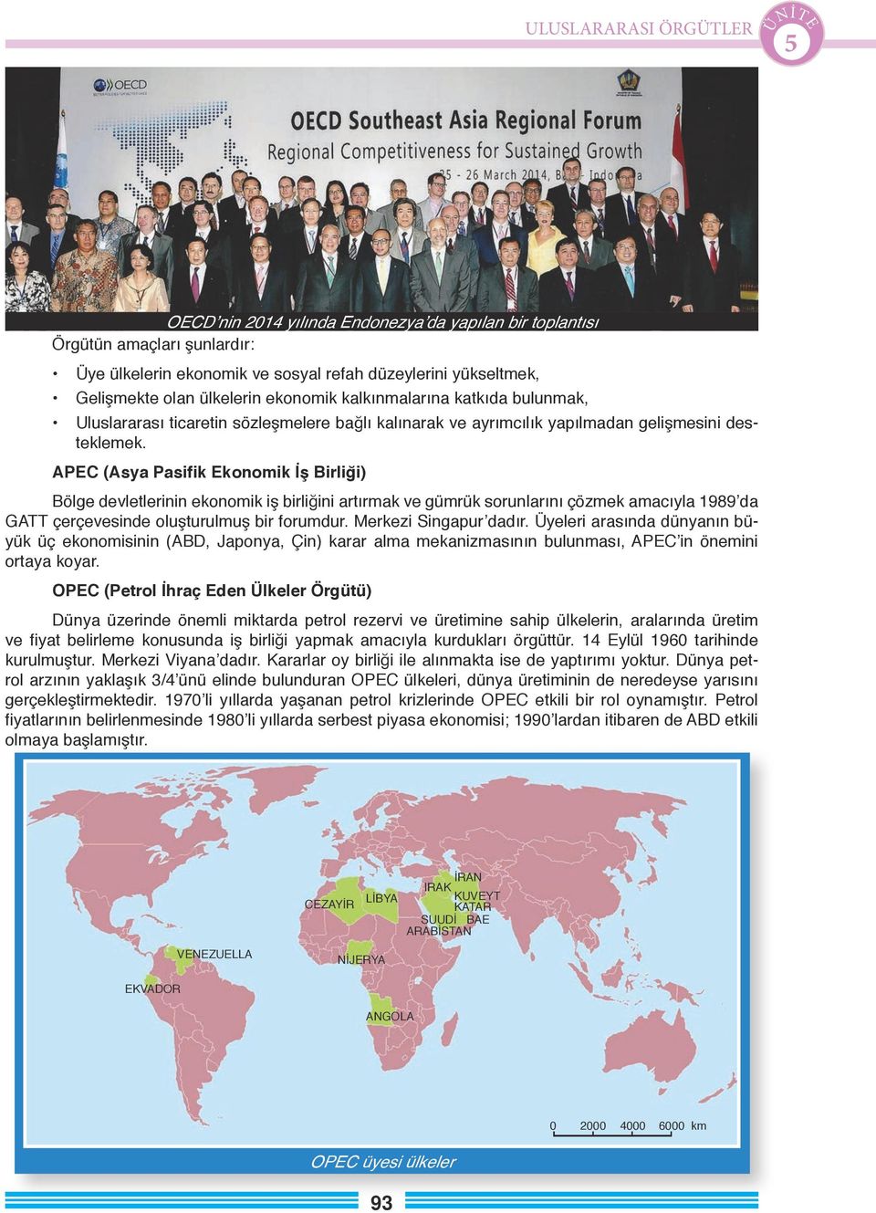 APEC (Asya Pasifik Ekonomik İş Birliği) Bölge devletlerinin ekonomik iş birliğini artırmak ve gümrük sorunlarını çözmek amacıyla 1989 da GATT çerçevesinde oluşturulmuş bir forumdur.