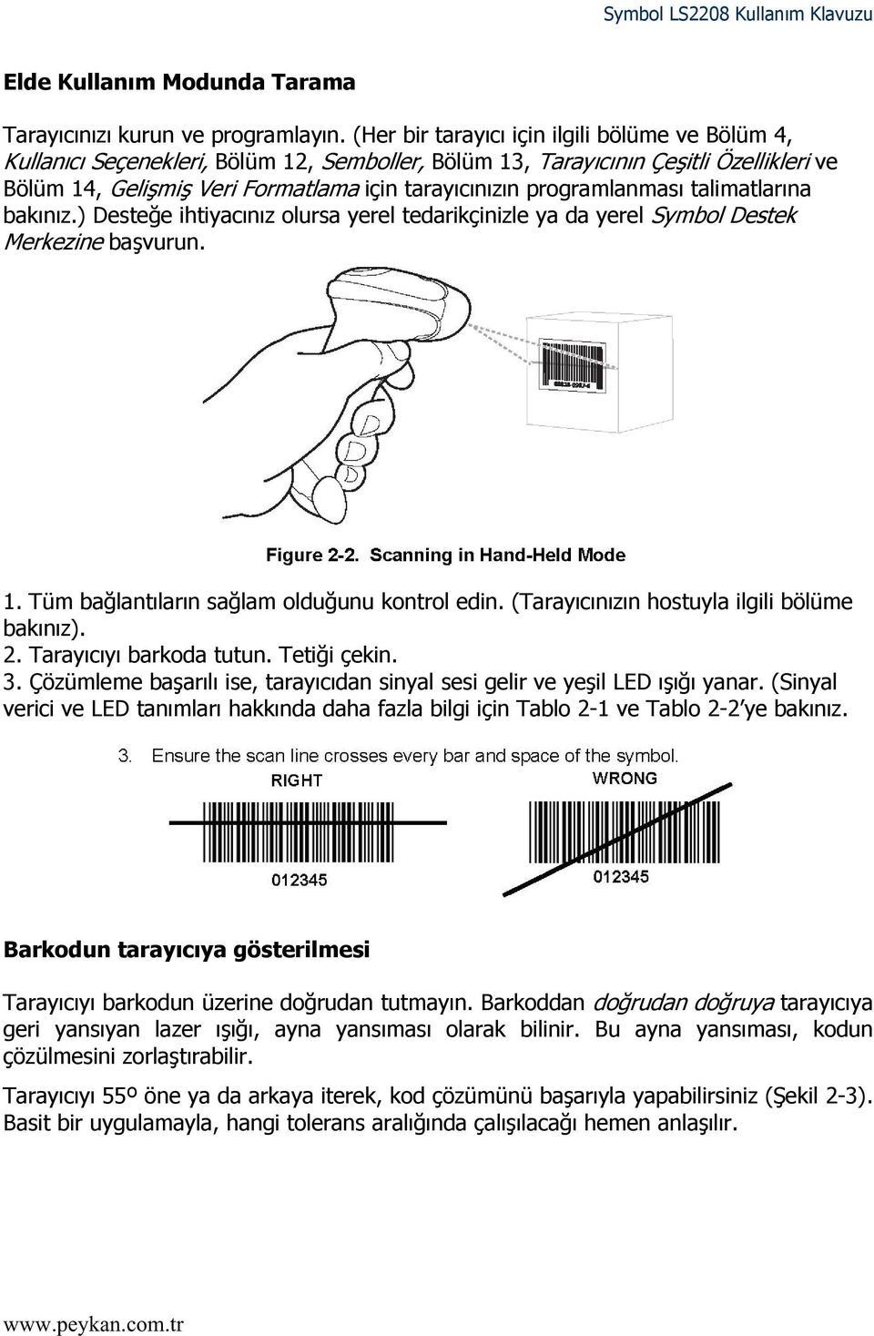 programlanması talimatlarına bakınız.) Desteğe ihtiyacınız olursa yerel tedarikçinizle ya da yerel Symbol Destek Merkezine başvurun. 1. Tüm bağlantıların sağlam olduğunu kontrol edin.