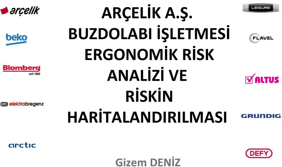 ERGONOMİK RİSK ANALİZİ