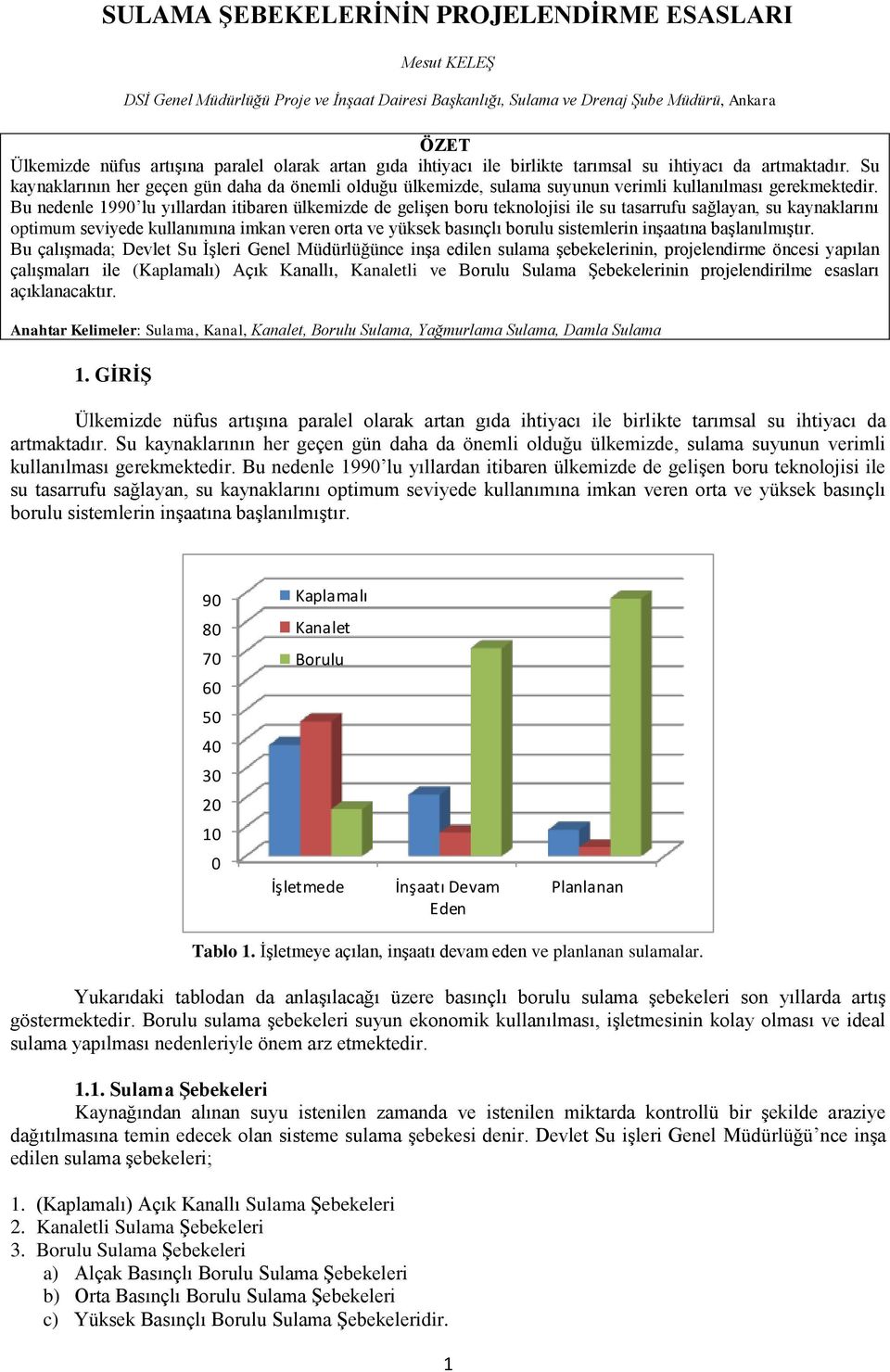 Bu nedenle 1990 lu yıllardan itibaren ülkemizde de gelişen boru teknolojisi ile su tasarrufu sağlayan, su kaynaklarını optimum seviyede kullanımına imkan veren orta ve yüksek basınçlı borulu