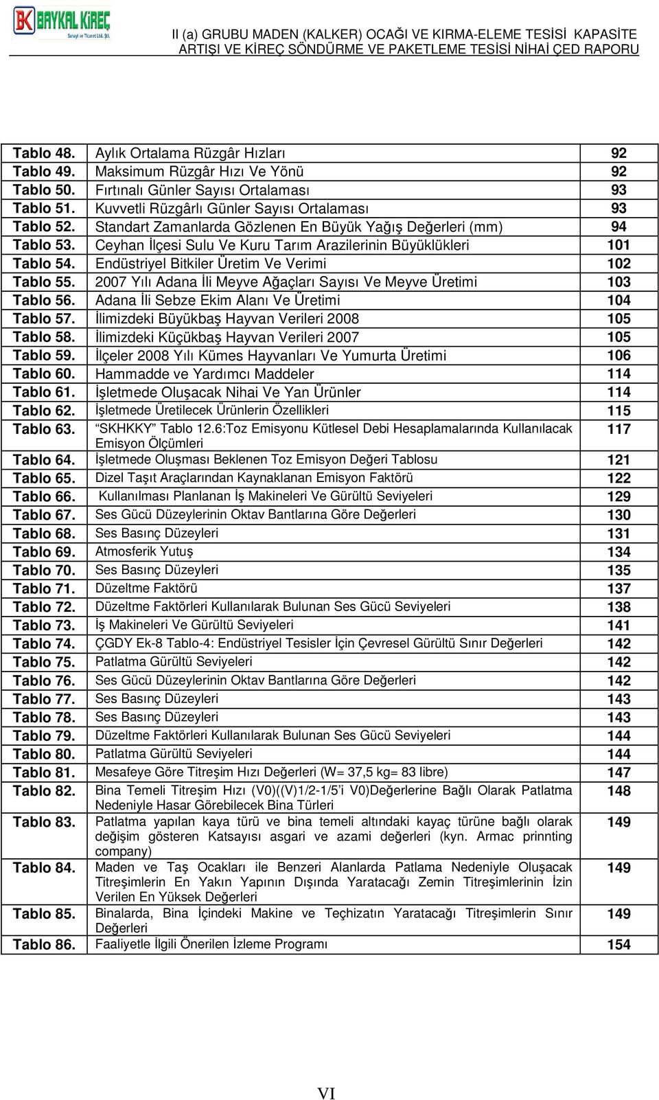 2007 Yılı Adana İli Meyve Ağaçları Sayısı Ve Meyve Üretimi 103 Tablo 56. Adana İli Sebze Ekim Alanı Ve Üretimi 104 Tablo 57. İlimizdeki Büyükbaş Hayvan Verileri 2008 105 Tablo 58.