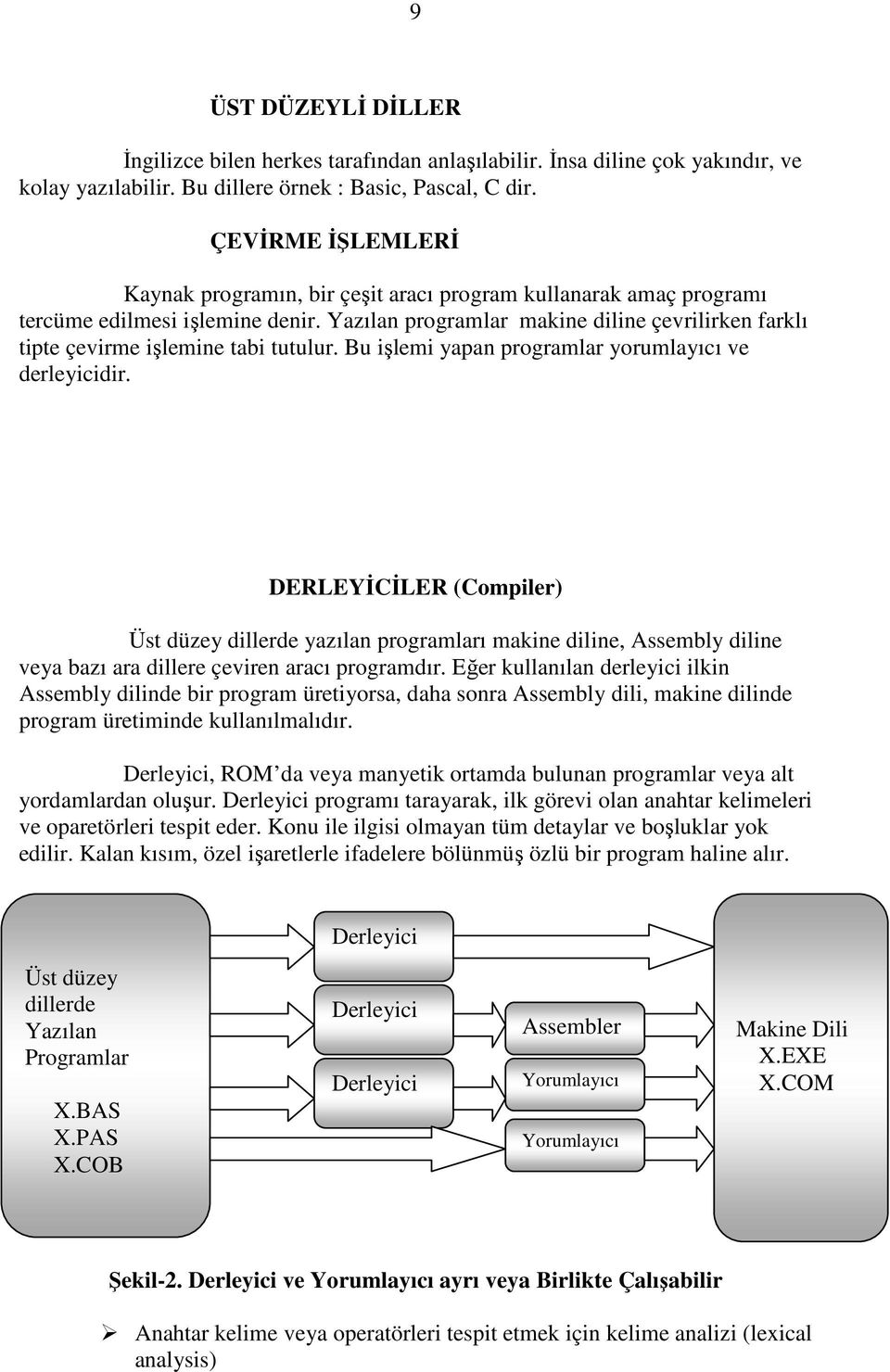 Yazılan programlar makine diline çevrilirken farklı tipte çevirme işlemine tabi tutulur. Bu işlemi yapan programlar yorumlayıcı ve derleyicidir.