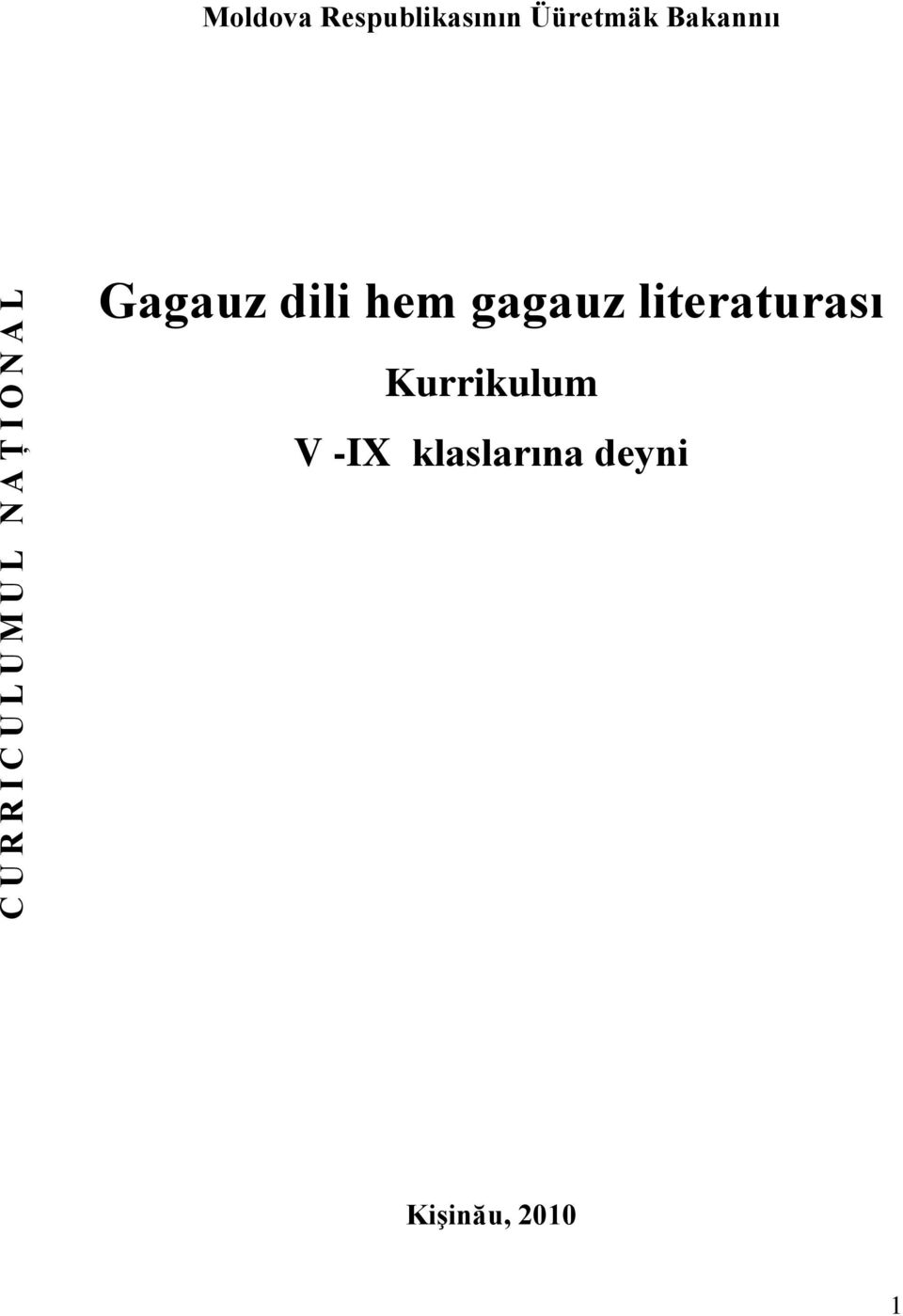 Bakannıı Gagauz dili hem gagauz