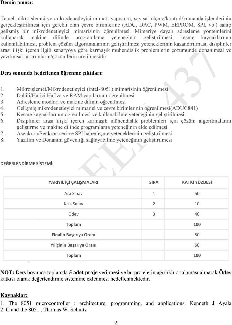 Mimariye dayalı adresleme yöntemlerini kullanarak makine dilinde programlama yeteneğinin geliştirilmesi, kesme kaynaklarının kullanılabilmesi, problem çözüm algoritmalarının geliştirilmesi