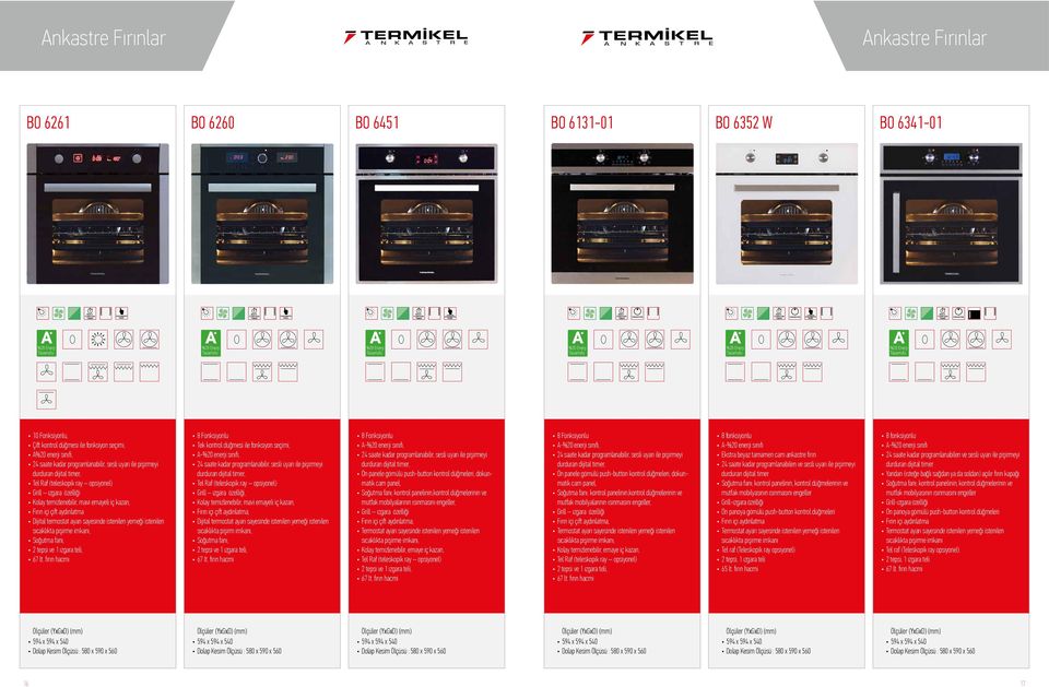 Kız Kulesi desenli full cam Kolay ankastre temizlenebilir, fırın mavi emayeli iç kazan, 24 Fırın saate içi çift kadar aydınlatma programlanabilir, sesli uyarı ile pişirmeyi durduran Dijital termostat