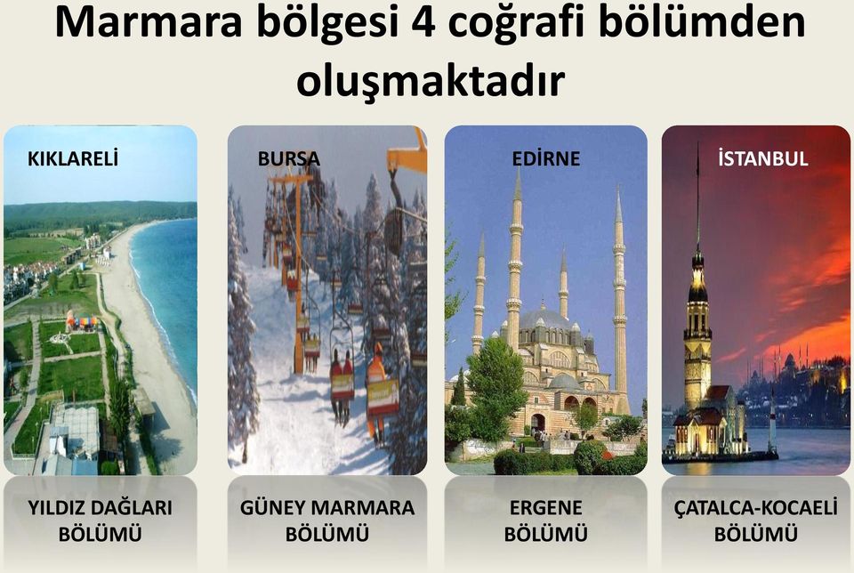 İSTANBUL YILDIZ DAĞLARI BÖLÜMÜ GÜNEY