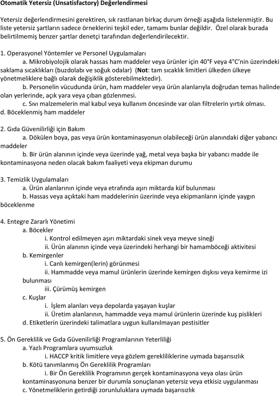 Operasyonel Yöntemler ve Personel Uygulamaları a.