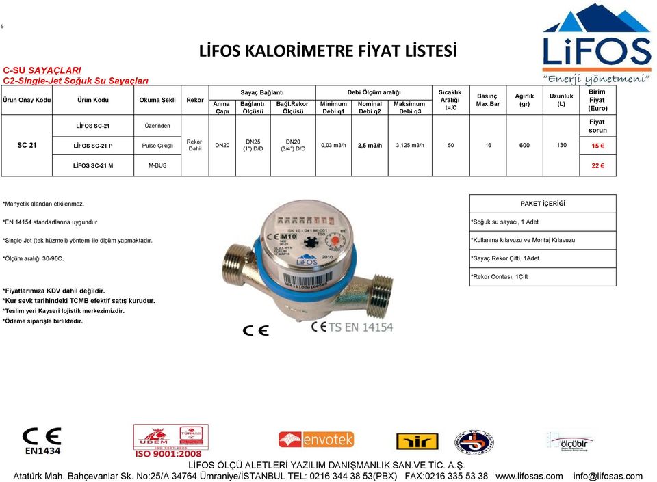 SC21 M 22 sorun *Manyetik alandan etkilenmez.