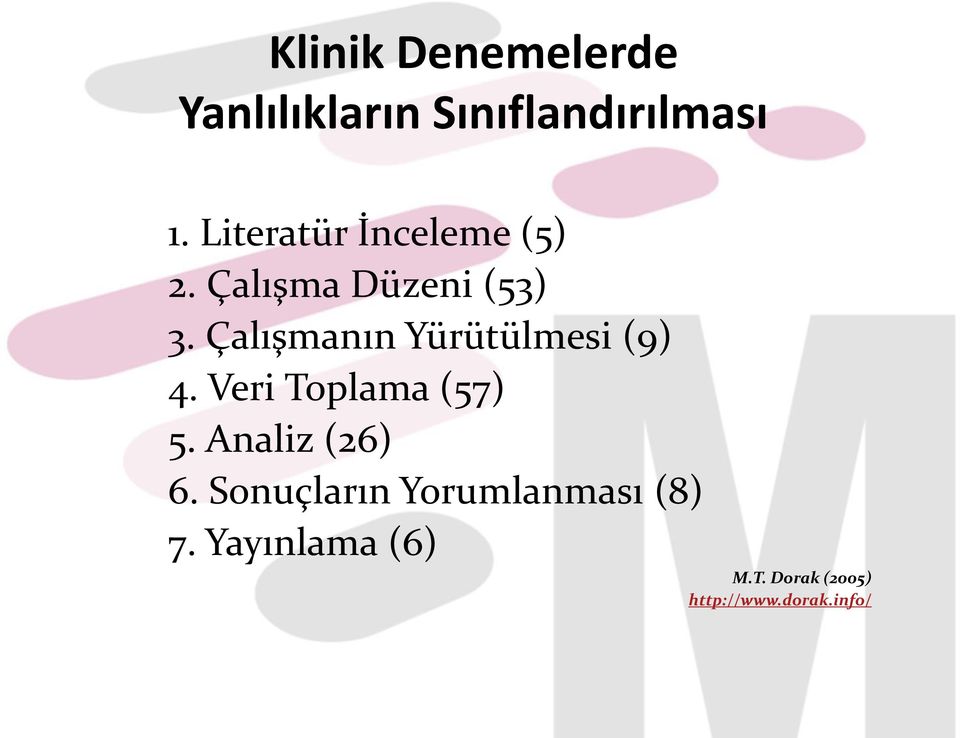 Çalışmanın Yürütülmesi (9) 4. Veri Toplama (57) 5.