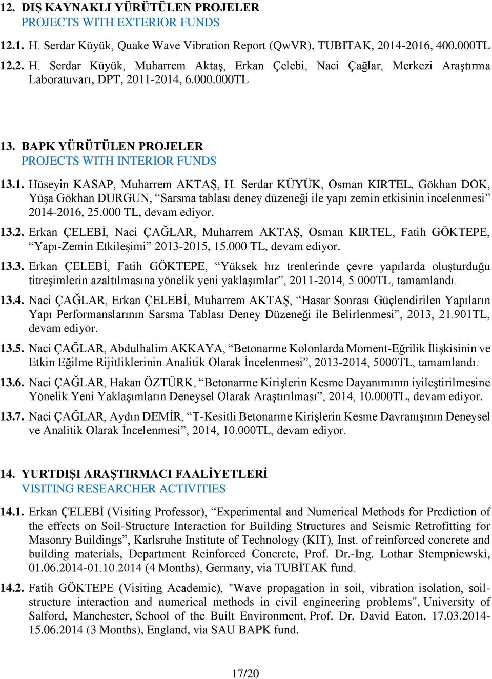 Serdar KÜYÜK, Osman KIRTEL, Gökhan DOK, Yüşa Gökhan DURGUN, Sarsma tablası deney düzeneği ile yapı zemin etkisinin incelenmesi 20