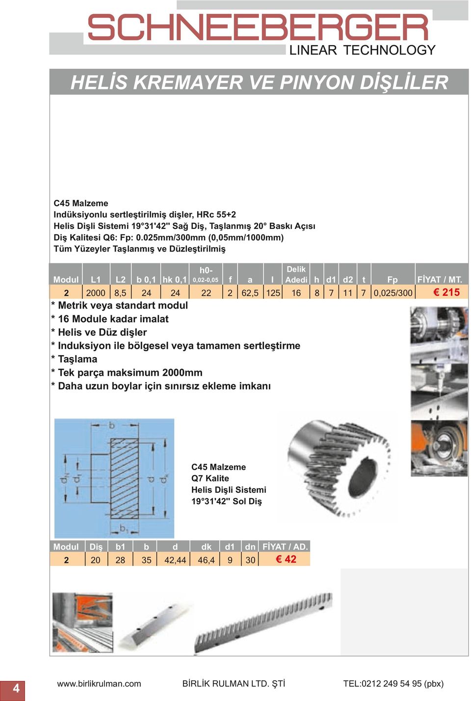 0mm/0mm (0,0mm/00mm) Tüm Yüzeyler Taşlanmış ve Düzleştirilmiş Delik Adedi h d1 d2 h0modul L1 L2 2 00 8, b 0,1 hk 0,1 2 2 0,02-0,0 f 22 2 a I 62, 1 8 7 t Fp 11 7