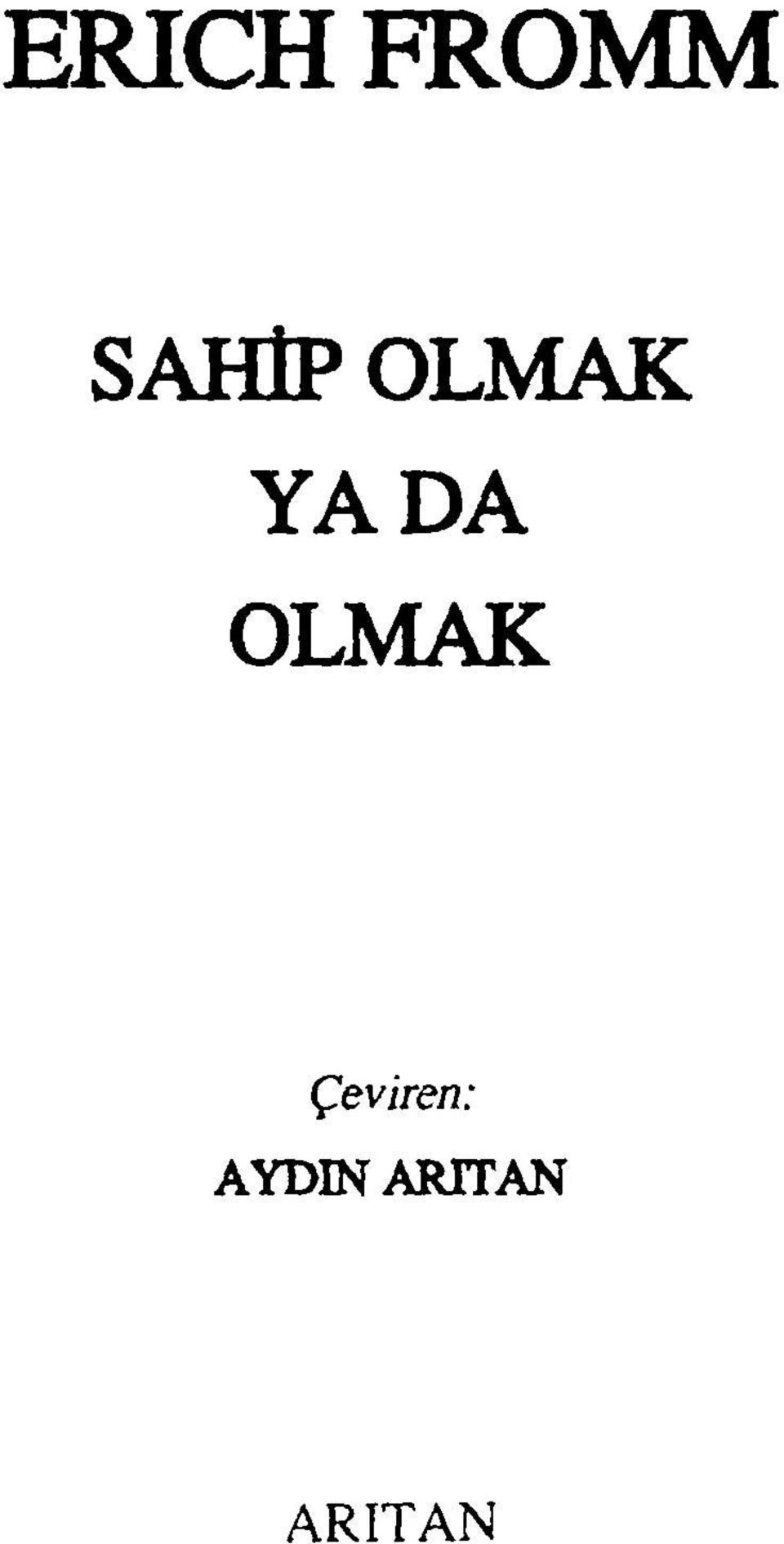 YADA OLMAK